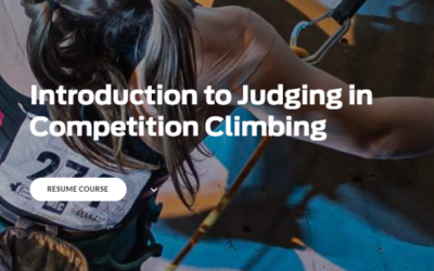 Introduction to Judging in Competition Climbing – New e-Learning Course