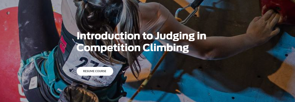 Introduction to Judging in Competition Climbing – New e-Learning Course